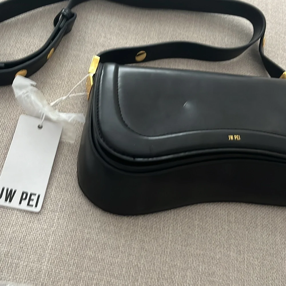 JW Pei Black Joy Bag, NWT, some marks from closet - Picture 2 of 8